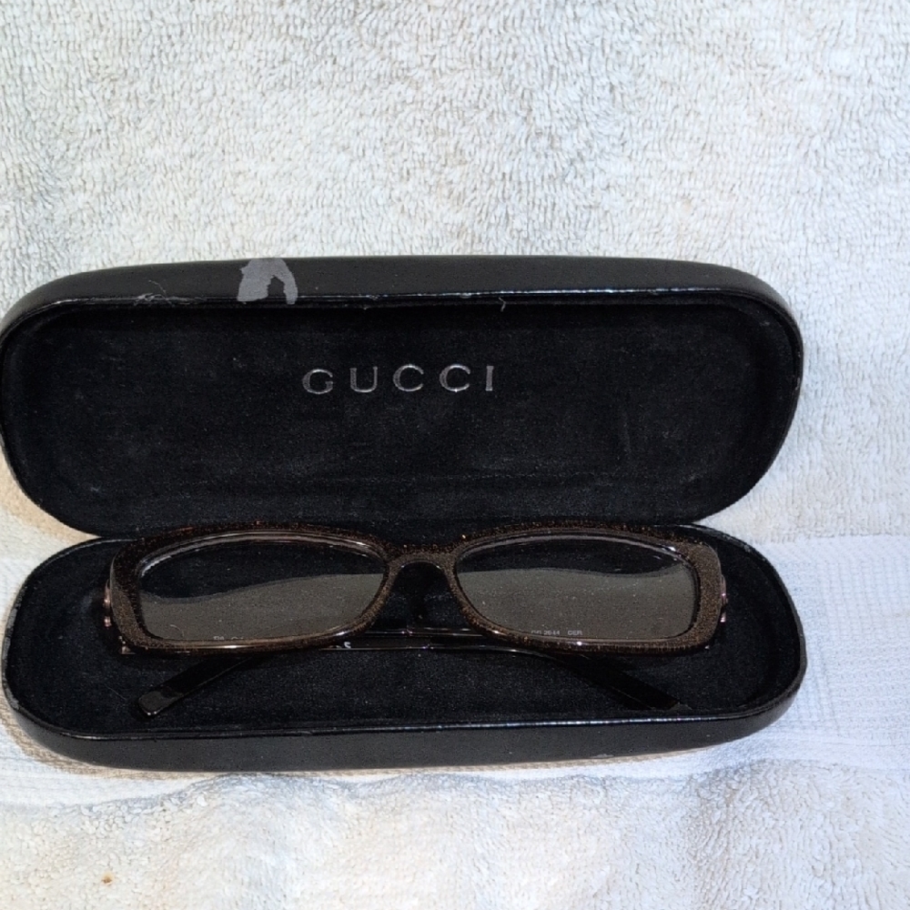 Gucci Women's Sparkling Brown Glasses - Picture 9 of 12